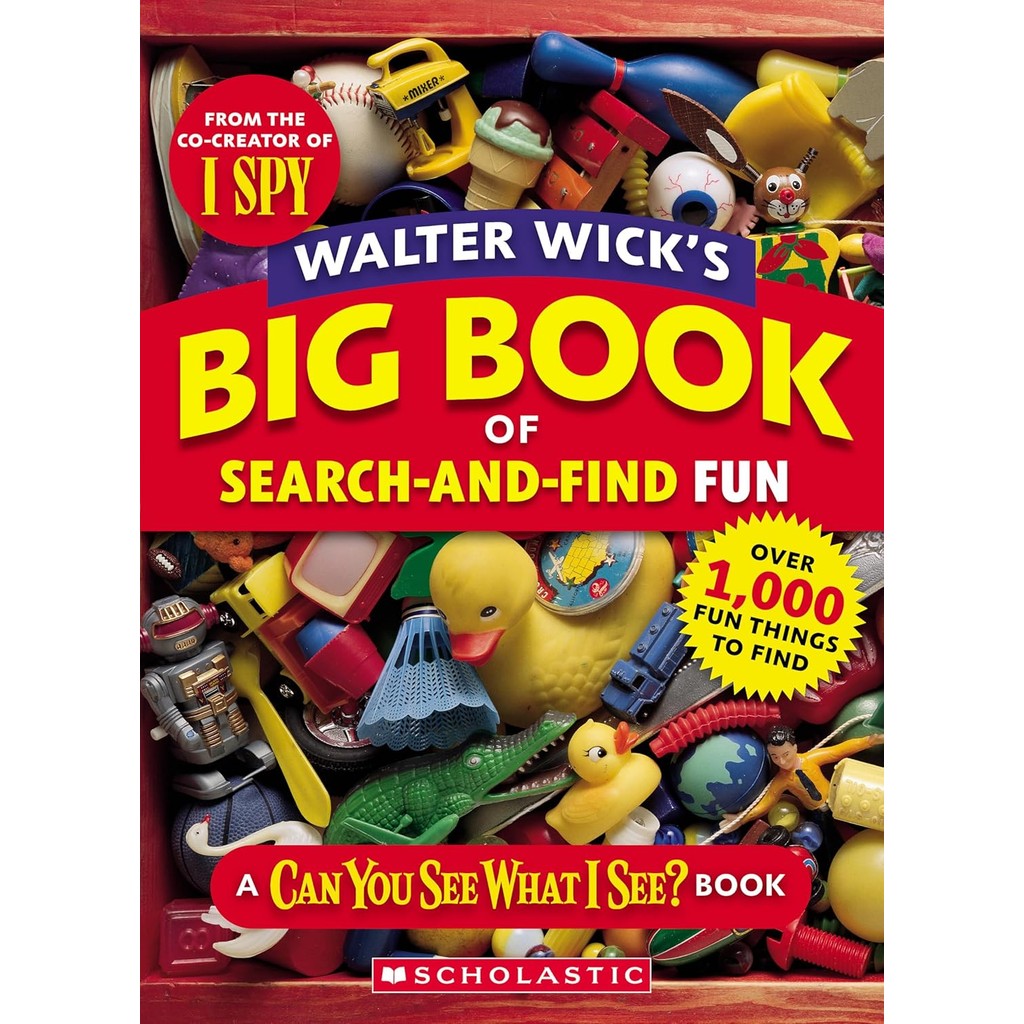 หนังสืออังกฤษใหม่ Walter Wick's Big Book of Search-And-Find Fun (Can You See What I See ...