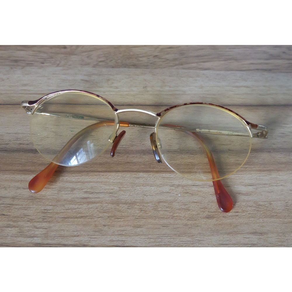 แว่น Cerruti 1881 Half Rim Glasses Size 46/18 135mm สีทอง | Shopee Thailand