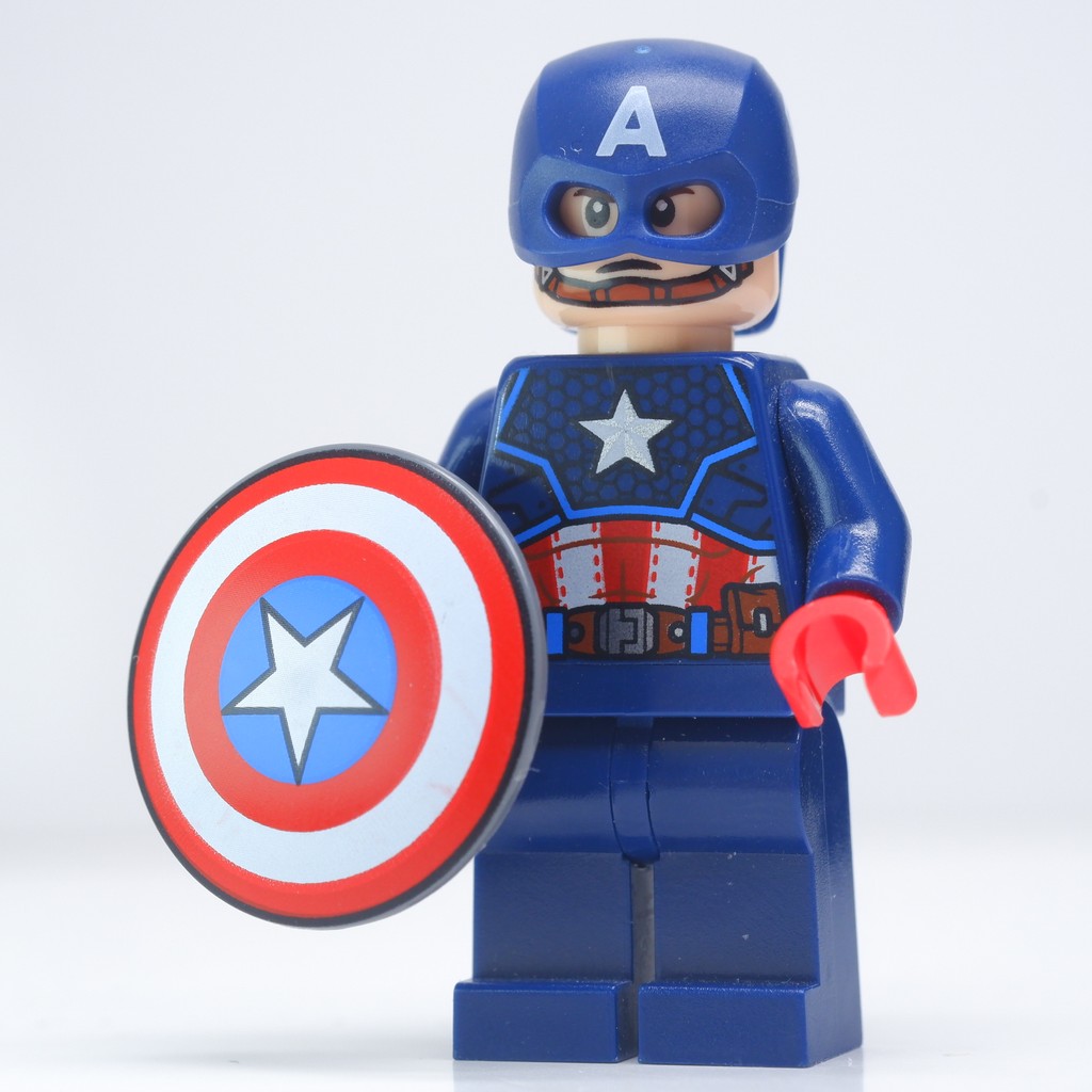 ฟิกเกอร์ ตัวต่อ Marvel Captain America Red Hands | minifigure ของแท้ ...