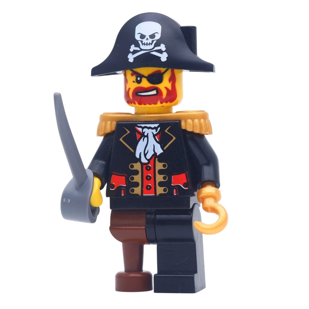 ( Ploybrick Minifigure ของแท้ ) Captain Brickbeard Pirate Classic ...