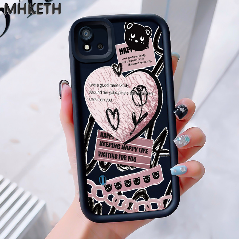 MHKEID เคสสำหรับ Realme C20 C20A C11 2021 Narzo 50I เคสป้องกันซิลิ