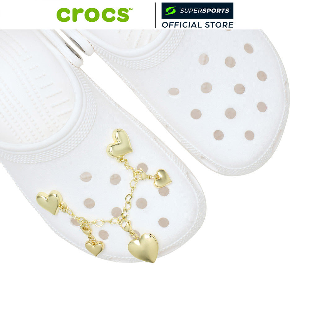 CROCS Jibbitz Gold Heart Chain ตัวติดรองเท้า | Shopee Thailand