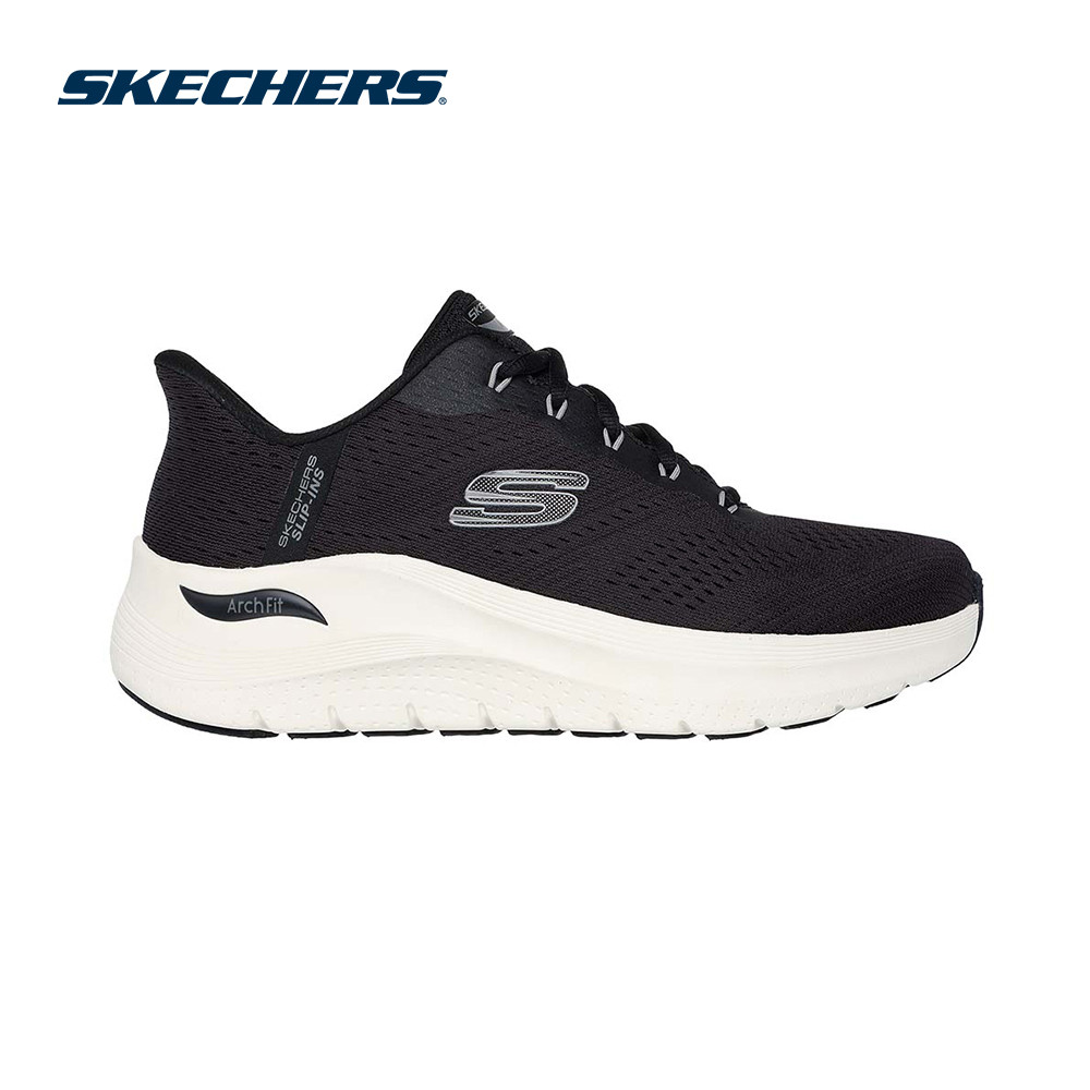 Skechers สเก็ตเชอร์ส รองเท้าผู้ชาย Men Extra Wide Fit Arch Fit 2.0 Sport Shoes – 232712WW-BLK
