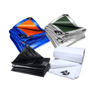 โปรโมชั่น : ผ้าใบกันฝน ผ้าใบ PE มีตาไก่ ผ้าใบกันแดดกันฝน กันแดด สีดำ ผ้าใบคลุมของ ผ้าคลุมรถ ผ้าเต้น ขนาด 2x3 3x3 3x4 4x5 เมตร