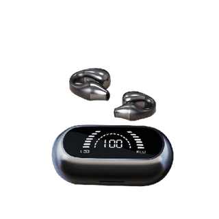 โปรโมชั่น : S03 Bone Conduction หูฟัง TWS หูฟังบลูทูธ ไรเสาย 5.2 Bluetooth Earphone เหมาะกับการเล่นกีฬา Earclip Design จอแสดงผล LED
