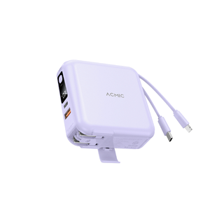 โปรโมชั่น : ACMIC A15 Powerbank 15000mAh พาวเวอร์แบงค์ชาร์จเร็ว Fast Charge PD20W มีสายชาร์จและขาปลั๊กในตัว หน้าจอ LED รับประกัน1 ปี