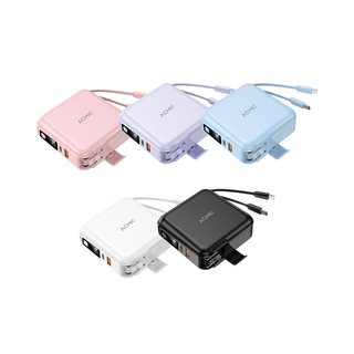 โปรโมชั่น : ACMIC W1501 Powerbank 15000mAh พาวเวอร์แบงค์ชาร์จเร็ว Fast Charge PD20W มีสายในตัว หน้าจอ LED รับประกัน1 ปี