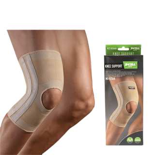 โปรโมชั่น : อุปกรณ์พยุงเข่า เสริมแกนสปริง 4 เส้น ลดอาการบาดเจ็บ No.9254A สีเนื้อ