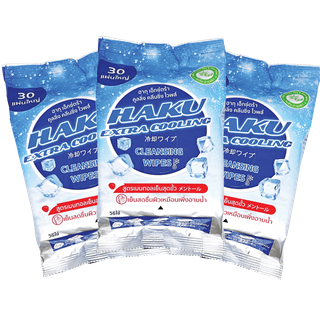 โปรโมชั่น : x3 ห่อ ผ้าเย็น ผ้าเปียกติดแอร์ ทิชชู่เปียก สูตรเย็น สไตล์ญี่ปุ่น30 แผ่นใหญ่ ผสานคุณค่าจากเมนทอล 100% เย็นสุดขั้ว
