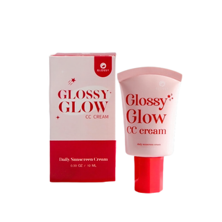 โปรโมชั่น : GLOSSY GLOW CC CREAM UVAUVB SPF50 PA กันแดด กลอสซี่โกลว์ กันแดดเนื้อ cc ขนาด 10 กรัม