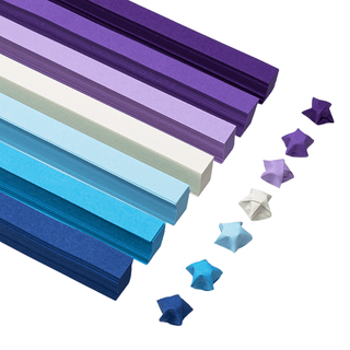 โปรโมชั่น Flash Sale : กระดาษพับดาว 540แผ่น สีพาสเทล เรืองแสง กากเพชร พับดาว ดาวกระดาษ กระดาษพับดาวเรืองแสง กระดาษพับ Origami DIY Paper