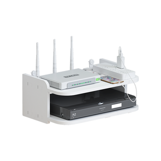 ชั้นวางเราเตอร์ ติดผนัง PVCวัสดุ 6 สไตล์ Wifi Router Rack