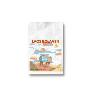 เมล็ดกาแฟคั่วกลาง-เข้ม Laos Bolaven (เกรดพรีเมี่ยม)เมล็ดไซต์A