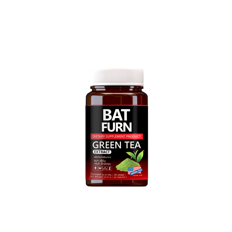 BAT FURN Green Tea Extract Dietary Supplement แบท เฟิร์น กรีนที EGCG 90 ...