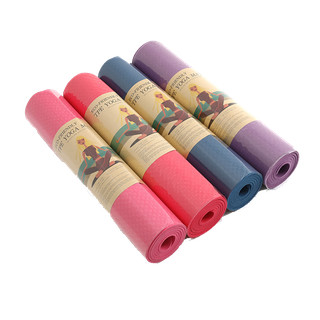 โปรโมชั่น Flash Sale : 【เชือกโยคะฟรี】เสื่อโยคะ เสื่อโยคะ TPE เสื่อโยคะกันลื่น