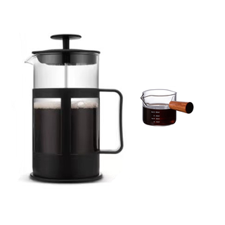เหยือกชงกาแฟ French press เฟรนเพรส เหยือกชงกาแฟสด ที่ชงกาแฟ 350 ml/600 ml ที่ชงชา เหยือกชงกาแฟสแตนเลส ถ้วยตีฟองนม-F332