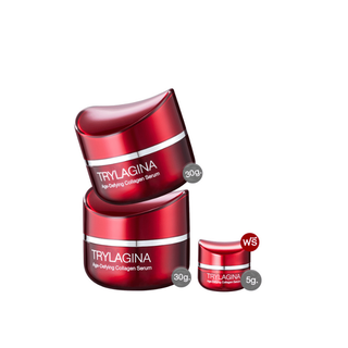 Trylagina 12x collagen serum ไตรลาจิน่า คอลลาเจน เซรั่ม (30g.) 2 กล่อง + Trylagina 12X (5 กรัม) 1 กล่อง