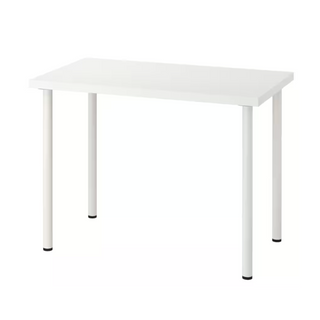 [ลดอีก12%โค้ดHLFEB1] โต๊ะทำงาน LINNMON 100x60cm. สไลต์มินิมอล (IKEAแท้100%)