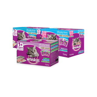 โปรโมชั่น : MANOON WHISKAS Multipack 80g. วิสกัส มัลติแพค เพาท์ สำหรับแมวทุกสายพันธุ์ ขนาด 80 กรัม