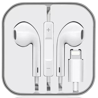 หูฟัง แจ็ค3.5mm/ Ligh หูฟังอินเอียร์ หูฟังแบบมีสาย พร้อมไมโครโฟน รองรับการโทร เกมส์ รองรับ ไอ5~14 promax หูฟังมีสาย