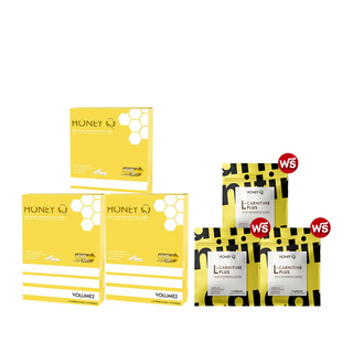 ( สูตร Level up ) Honey Q ฮันนี่ คิว (10 แคปซูล) 3 กล่อง โปรติดใจ + ของแถมฟรี