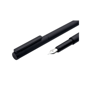 KACO ปากกาหมึกซึม หัวคอแร้ง สีดำ รูปทรงเรียบหรู พกพาสะดวก พร้อมกล่องเก็บปากกา วัสดุดี รุ่น TUBE F NIB BLACK Fountain Pen