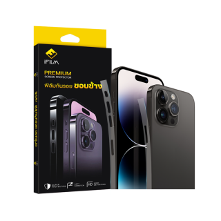  iFilm ฟิล์มกันรอย ขอบข้าง ใส / ด้าน สำหรับ ไอโฟน 15 pro max 15plus 15 14promax 14 plus 13 pro max 12 mini ฟิล์มกันขอบ