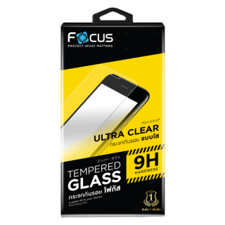 *ส่งฟรี* Focus ฟิล์มกระจกใสเต็มแผ่น ไม่มีสีที่ขอบ สำหรับ iPhone 15PM 15Pro 15Plus 15 14PM 14Plus 14 13ProMax 13Pro 13 12