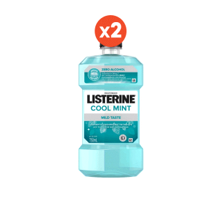 Listerine ลิสเตอรีน น้ำยาบ้วนปาก คููลมินต์ ซีโร่ 750มล. แพ็คคู่