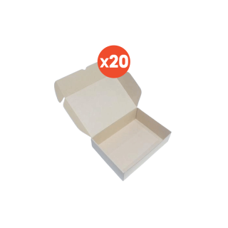 Boxjourney กล่องลูกฟูกพรีเมี่ยม มีหน้าต่าง / ไม่มีหน้าต่าง 18x25x7 ซม. (20 ใบ/แพ็ค)
