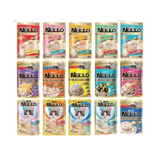 โปรโมชั่น : NEKKO เพาซ์ 12 ซอง อาหารเปียกแมว มีครบทุกรส 17รสชาติ ขนาด 70กรัม 🙏อ่านก่อนสั่ง🙏