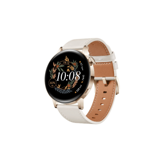 [7.9 โค้ดช้อปปี้ BTCHW800] HUAWEI WATCH GT 3 42mm Elegant Edition with Leather Strap อุปกรณ์สวมใส่ | วัดค่า SpO2 ตลอดวัน | AI Running Coach | แบตเตอรี่ใช้งานยาวนาน