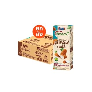 Exp 06/09/2023 Benecol รสอัลมอนด์ Almond Milk ช่วยลดการดูดซึมคอเลสเตอรอล Pack 36 กล่อง