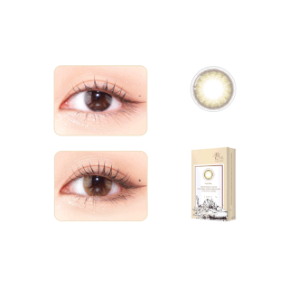 คอนแทคเลนส์สี รายเดือน PEGAVISION รุ่น KAORI สี Gardenia Brown (2 เลนส์/กล่อง)