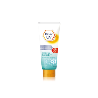 Biore UV Anti-Pollution Body Care Serum Refresh Bright SPF50+/PA+++ 150ml บิโอเร ยูวี แอนตี้โพลูชั่น ครีมกันแดดทาตัว.