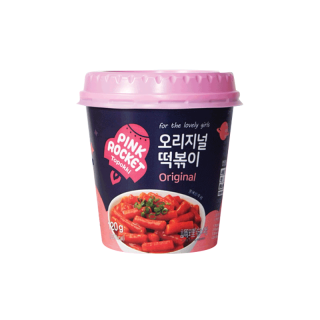 Pink Rocket ต๊อกบกกี พร้อมปรุง รสดั้งเดิม ต๊อกบกกิพร้อมทาน / 1 กระปุก 120g.