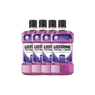 [แพ็ค 4]ลิสเตอรีน น้ำยาบ้วนปาก โทเทิลแคร์ 750 มล. x 4 Listerine Total Care 750ml. x 4