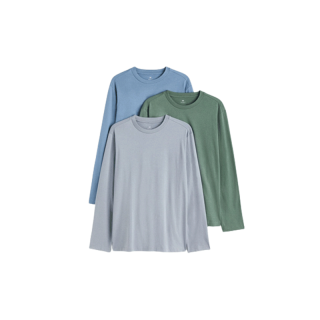 H&M Man 3-pack Regular Fit Jersey tops 0890930