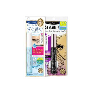 คิสมี เซตมาสคาร่าสูตรกันน้ำ เพิ่มความหนา ให้ขนตาเรียงเส้นสวย KISS ME Heroine Make Volume UP Mascara + Remover