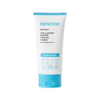 NESTME BIRDNEST COLLAGEN WHITE FACIAL FOAM โฟมล้างหน้าสูตรอ่อนโยน ทำความสะอาดอย่างล้ำลึก ผิวหน้าไม่แห้งตึง