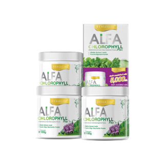 Real Elixir Alfa Chlorophyll Plus ( คลอโรฟิลล์ ) เซตสุดคุ้ม จะได้คลอโรฟิลล์ 3 กระปุกและคลอโรฟิลล์ 1 กล่อง