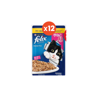 FELIX KITTEN Chicken Pouch เฟลิกซ์® อาหารแมว สำหรับลูกแมว รสไก่ในเยลลี่ ขนาด 85 กรัม x 12 ซอง