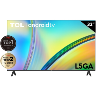 ใหม่ TCL ทีวี 32 นิ้ว FHD 1080P Android 11.0 Smart TV รุ่น 32L5GAระบบปฏิบัติการ Android &Youtube-Voice Search