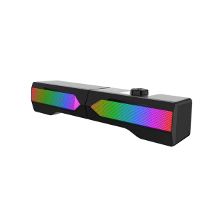 โปรโมชั่น : ลด ล้าง สต๊อก Tsunami N-166 RGB Sound Bar Speaker Black รับประกันสินค้า 1 ปี