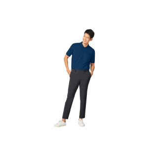 GQ Perfect Ankle Pants กางเกงผู้ชายขา 5 ส่วน ผ้ายืด 4 ทิศ สีเทาเข้ม (ทรงขาห้าส่วน)
