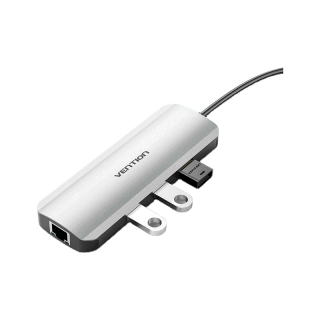 [ส่งไวจากไทย] Vention 9 In 1 อะแดปเตอร์ฮับ Type C HUB USB C เป็น USB 3.0 HDMI 4K RJ 45 การ์ดรีดเดอร์ SD TF USB C HUB 3.5 มม. สำหรับโทรศัพท์มือถือ แล็ปท็อป