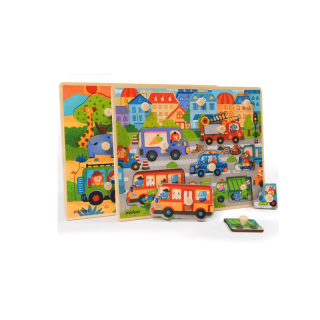 โปรโมชั่น : Mideer มิเดียร์ DISCOVERY PUZZLE จิ๊กซอว์ไม้ลายสัตว์ และลายรถ MD3062-3063