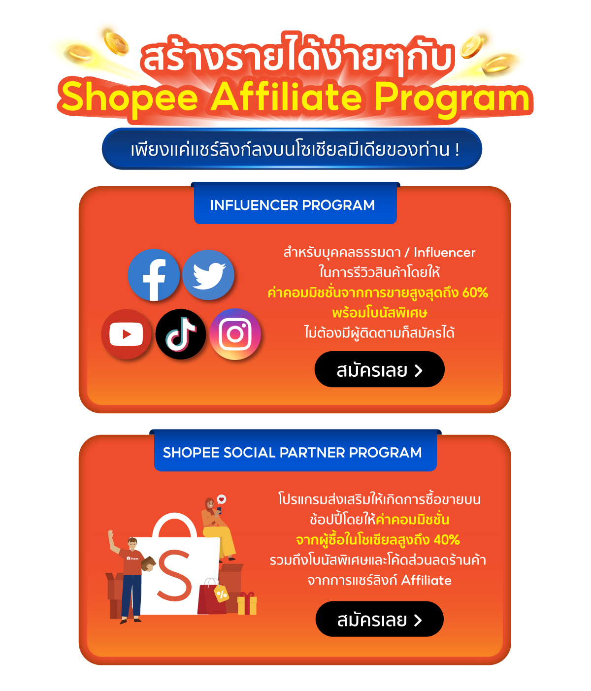 Shopee Affiliate Program | แค่แชร์ ก็ได้เงิน!