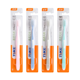 🚼MUMU KIDS🚼 แปรงสีฟัน แปรงสีฟันผู้ใหญ่ ผู้ใหญ่ นุ่มมาก เส้นใย ทำความสะอาดลึกนุ่มนวล บริเวณร่องเหงือกและซอกฟัน ด้ามจับติดยา