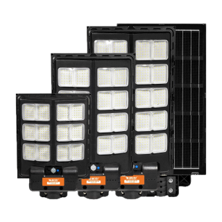 MODI โคมไฟถนนโซล่าเซลล์ 300W400W500W แสงขาว ระบบสว่างค้าง รีโมทคอนโทรล Solar street light สว่างมาก